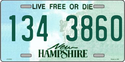 NH license plate 1343860