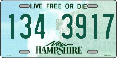 NH license plate 1343917