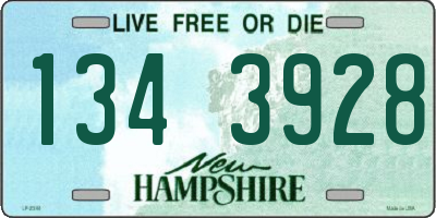 NH license plate 1343928