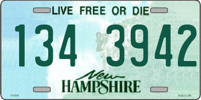 NH license plate 1343942