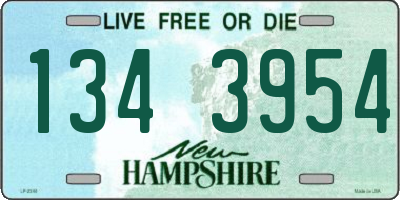 NH license plate 1343954