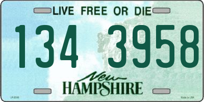 NH license plate 1343958