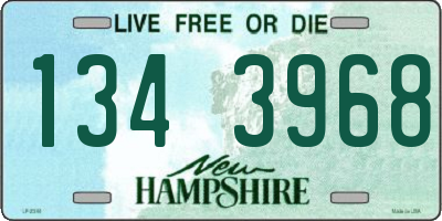 NH license plate 1343968