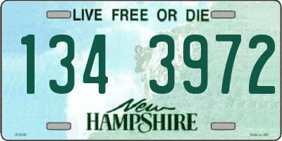 NH license plate 1343972