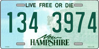NH license plate 1343974