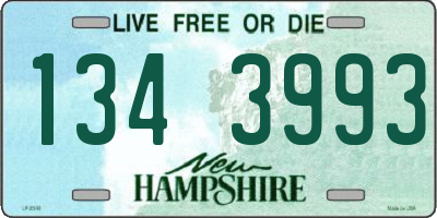 NH license plate 1343993