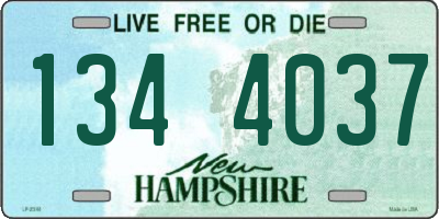 NH license plate 1344037