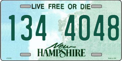 NH license plate 1344048