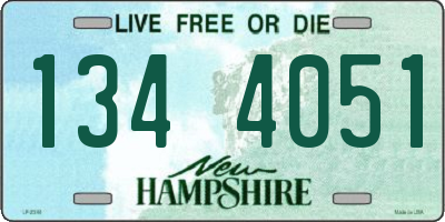 NH license plate 1344051