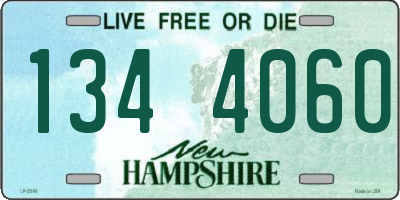 NH license plate 1344060