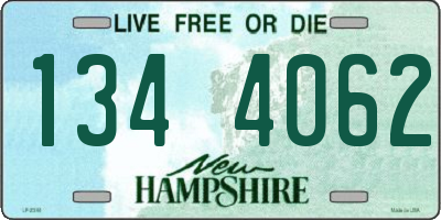 NH license plate 1344062