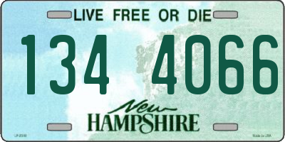 NH license plate 1344066