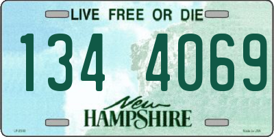 NH license plate 1344069