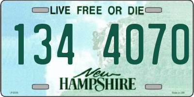NH license plate 1344070