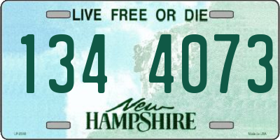 NH license plate 1344073