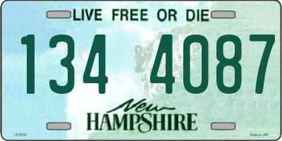 NH license plate 1344087