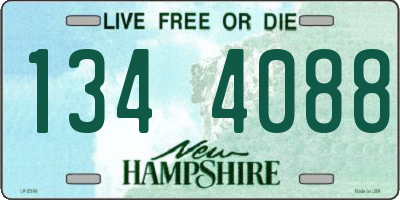 NH license plate 1344088