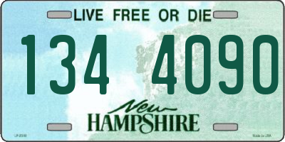 NH license plate 1344090
