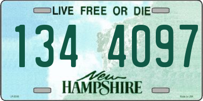 NH license plate 1344097