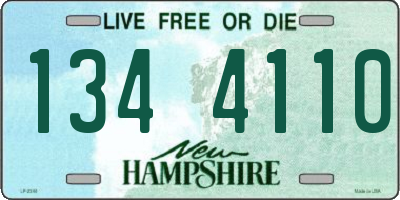 NH license plate 1344110