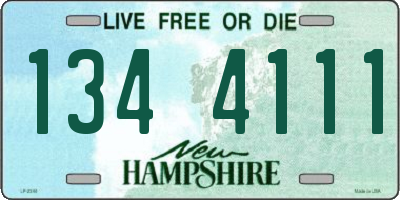 NH license plate 1344111