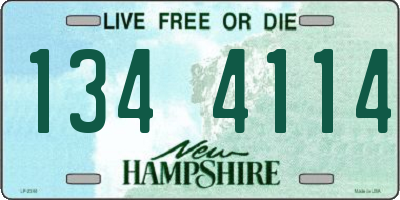 NH license plate 1344114