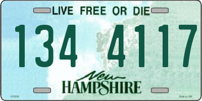 NH license plate 1344117