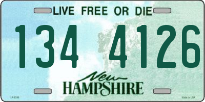 NH license plate 1344126