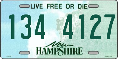 NH license plate 1344127