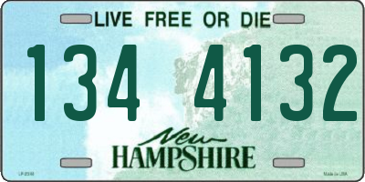 NH license plate 1344132
