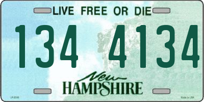 NH license plate 1344134