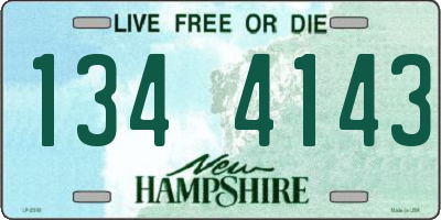 NH license plate 1344143
