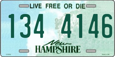 NH license plate 1344146