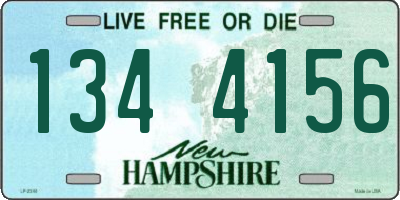 NH license plate 1344156