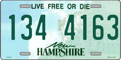 NH license plate 1344163