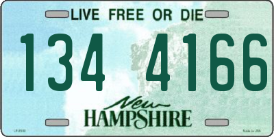 NH license plate 1344166
