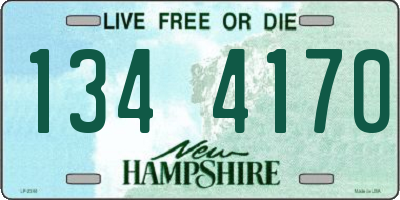 NH license plate 1344170