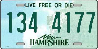 NH license plate 1344177