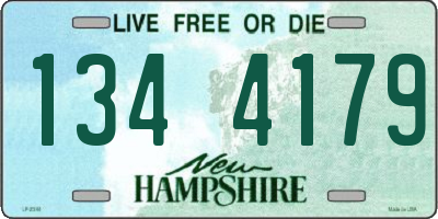 NH license plate 1344179