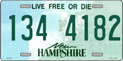 NH license plate 1344182
