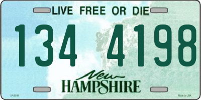 NH license plate 1344198