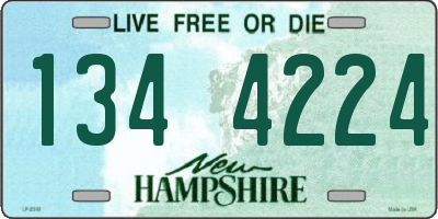 NH license plate 1344224
