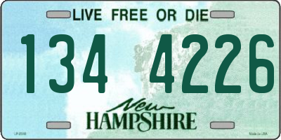 NH license plate 1344226
