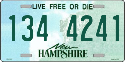 NH license plate 1344241
