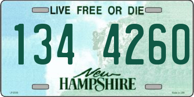NH license plate 1344260
