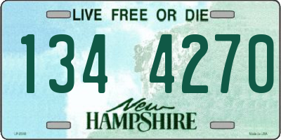 NH license plate 1344270