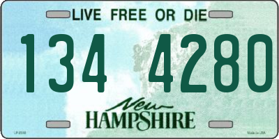 NH license plate 1344280