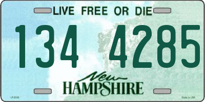 NH license plate 1344285