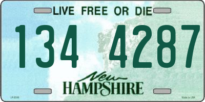 NH license plate 1344287