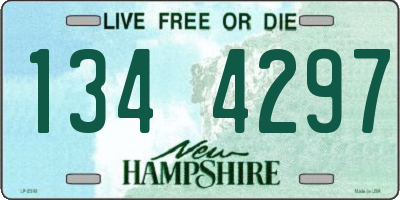 NH license plate 1344297